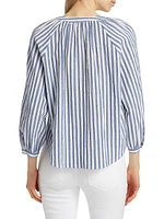 Judith Striped Cotton Blouse