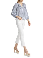 Judith Striped Cotton Blouse