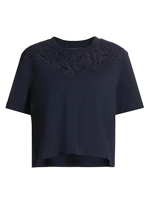 Monty Geometric Lace T-Shirt