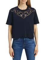 Monty Geometric Lace T-Shirt