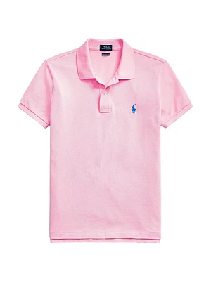 Basic Cotton Embroidered Logo Polo Shirt