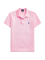 Basic Cotton Embroidered Logo Polo Shirt