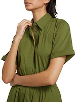 Stretch-Cotton Poplin Short-Sleeve Shirt