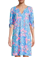 Easley Floral T-Shirt Dress