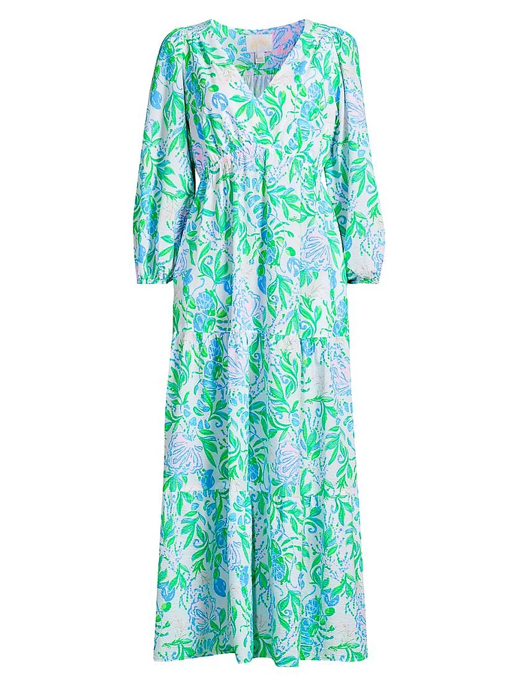 Deacon Floral V-Neck Maxi Dress