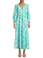 Deacon Floral V-Neck Maxi Dress