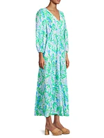 Deacon Floral V-Neck Maxi Dress