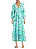 Deacon Floral V-Neck Maxi Dress