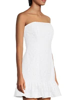 Adorie Eyelet Strapless Minidress