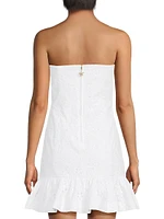 Adorie Eyelet Strapless Minidress