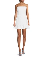 Adorie Eyelet Strapless Minidress