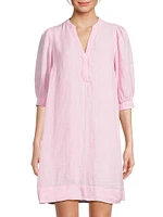 Mialeigh Linen Popover Dress