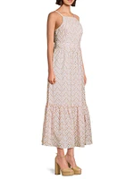 Charlese Eyelet Back Tie Maxi Dress