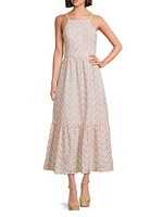 Charlese Eyelet Back Tie Maxi Dress