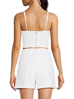 Winslow Seashell Eyelet Crop Top