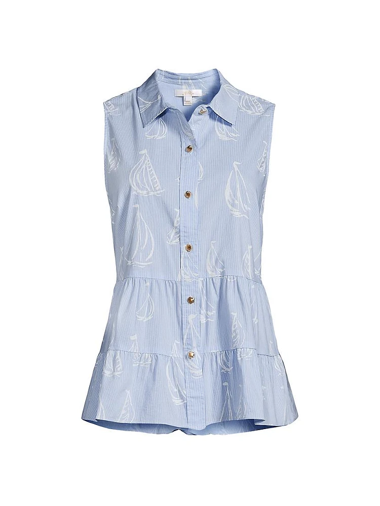 Breah Sailboat Sleeveless Shirt