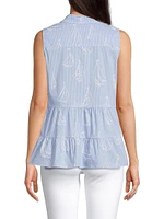 Breah Sailboat Sleeveless Shirt