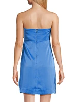 Carlynn Bow strapless Minidress