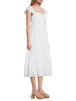 Lantana Eyelet Midi-Dress