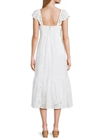 Lantana Eyelet Midi-Dress