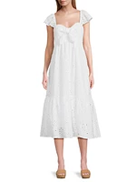 Lantana Eyelet Midi-Dress