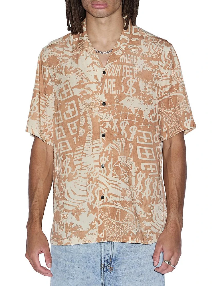 Ksubi x Patty Mills Ikon Abstract Camp Shirt