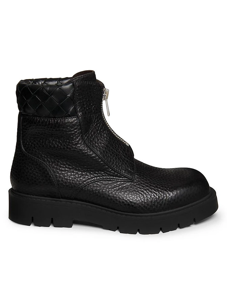 Haddock Intrecciato Ankle Boots