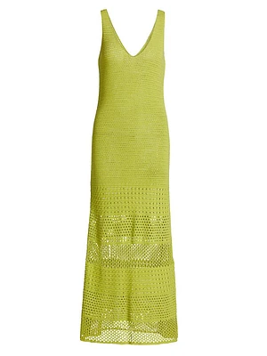 Ensenada Crocheted Cotton Maxi Dress