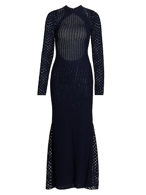 Pirqa Crocheted Cotton Maxi Dress