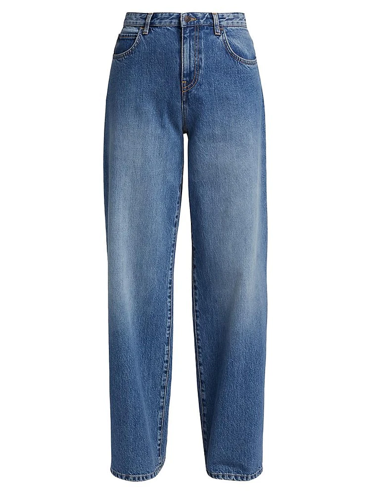 Eglitta Low-Rise Straight Jeans