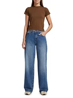 Eglitta Low-Rise Straight Jeans