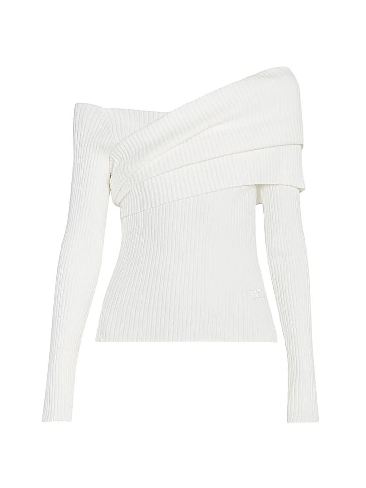 Twist Rib-Knit Sweater