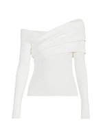 Twist Rib-Knit Sweater