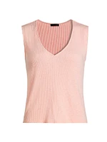 Rib-Knit Cotton Muscle Tank