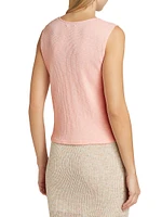 Rib-Knit Cotton Muscle Tank