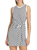 Stripe Jersey Cotton Tank Minidress