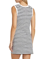 Stripe Jersey Cotton Tank Minidress