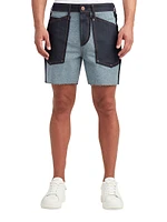 Monfrere x MVLA Two-Tone Denim Shorts