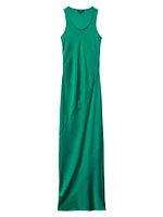 Daisy Satin Sleeveless Maxi Dress