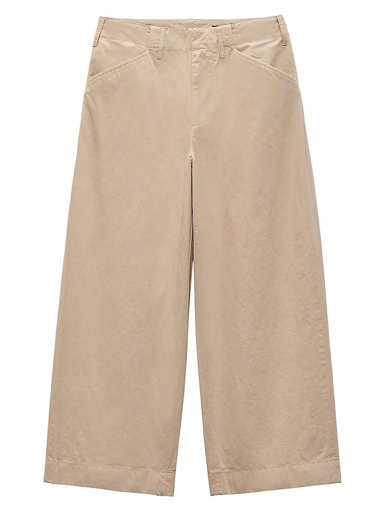 Banks Cotton Wide-Leg Pants