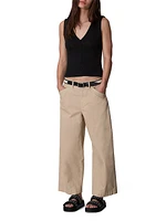 Banks Cotton Wide-Leg Pants