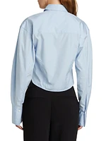 Claudia Cropped Poplin Shirt