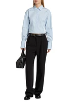 Claudia Cropped Poplin Shirt