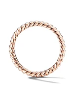 DY Cable Band Ring 18K Rose Gold