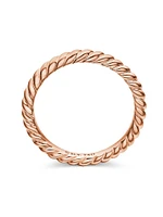 DY Cable Band Ring 18K Rose Gold