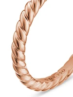 DY Cable Band Ring 18K Rose Gold