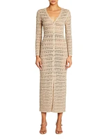 Dorothea Knit Crochet Cardigan Dress