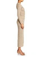 Dorothea Knit Crochet Cardigan Dress