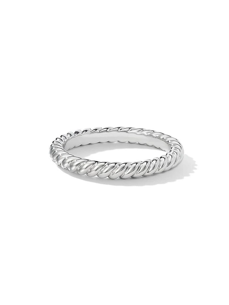 DY Cable Band Ring Platinum, 2.45MM