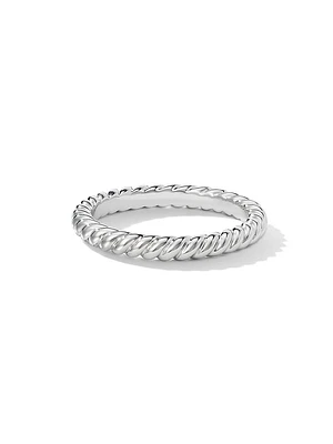 DY Cable Band Ring Platinum, 2.45MM